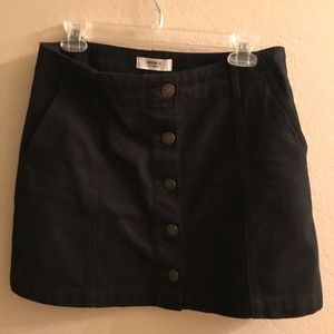 Forever 21 - Black Button Up Skirt with Pockets!